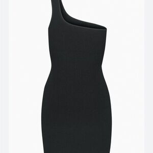 Aritzia Black One-Shoulder Bodycon Dress